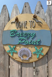 Gone To Breezy Point Sign