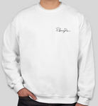 Adult RBNY Signature White Crewneck Sweatshirt