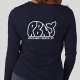 Women's RBNY Whale Logo Long Sleeve Tee Navy