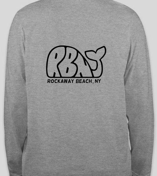 Women's RBNY Whale Logo Long Sleeve Grey
