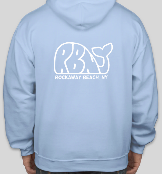 Light Blue RBNY Whale Logo Hoodie